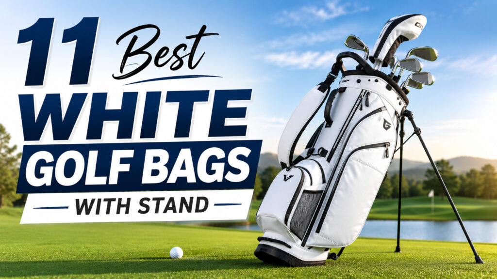 best white golf bags with stand